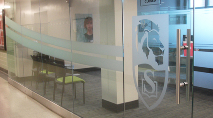 Strathcona Etched Glass